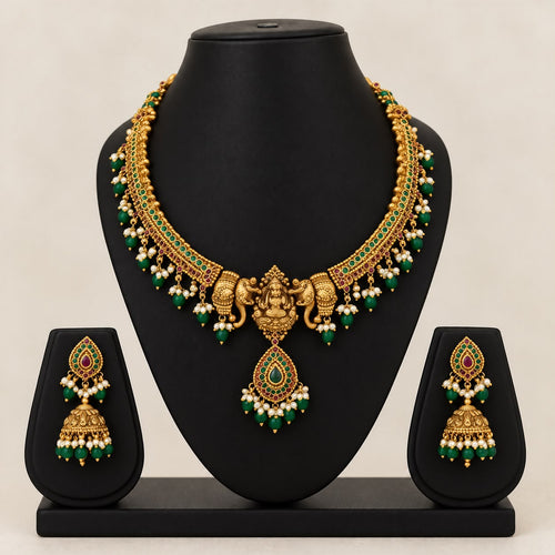Meenakshi Temple Necklace Set